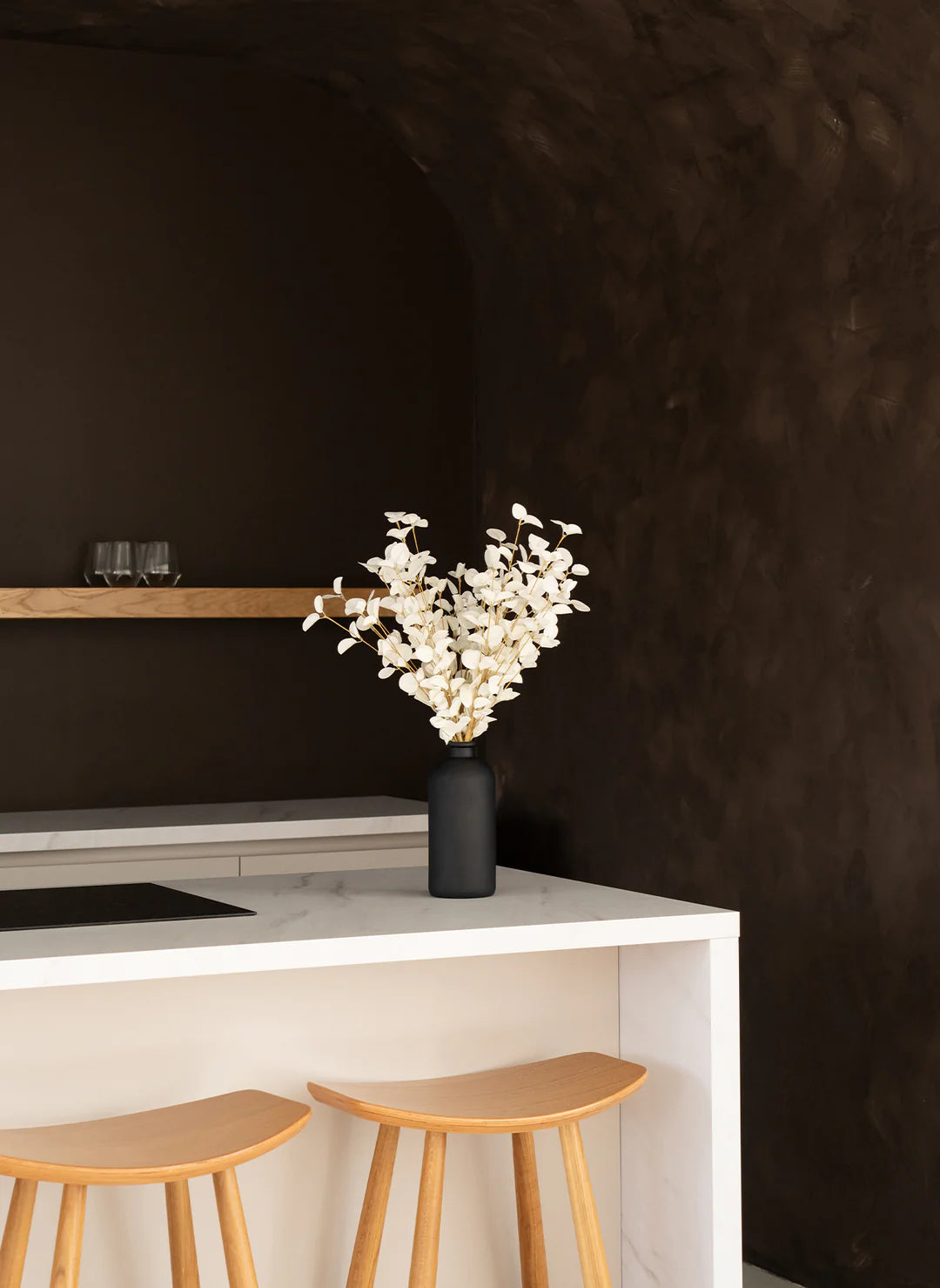 Faux Eucalyptus - Ivory (5 Stems)
