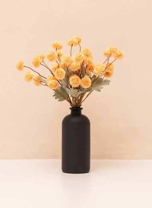 Faux Kiku Flower - Yellow (10 Stems / 50 heads)