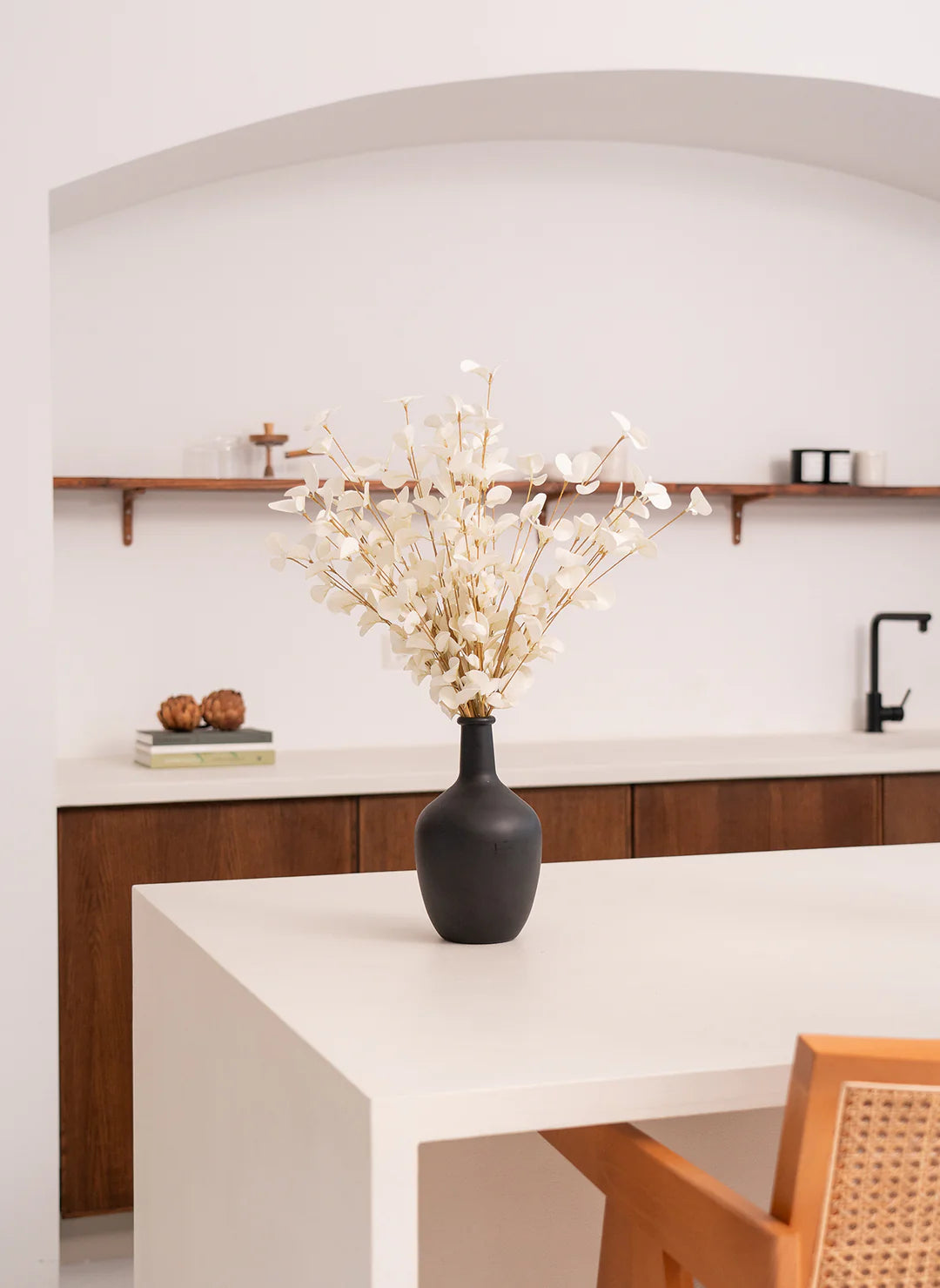 Faux Eucalyptus - Ivory (5 Stems)