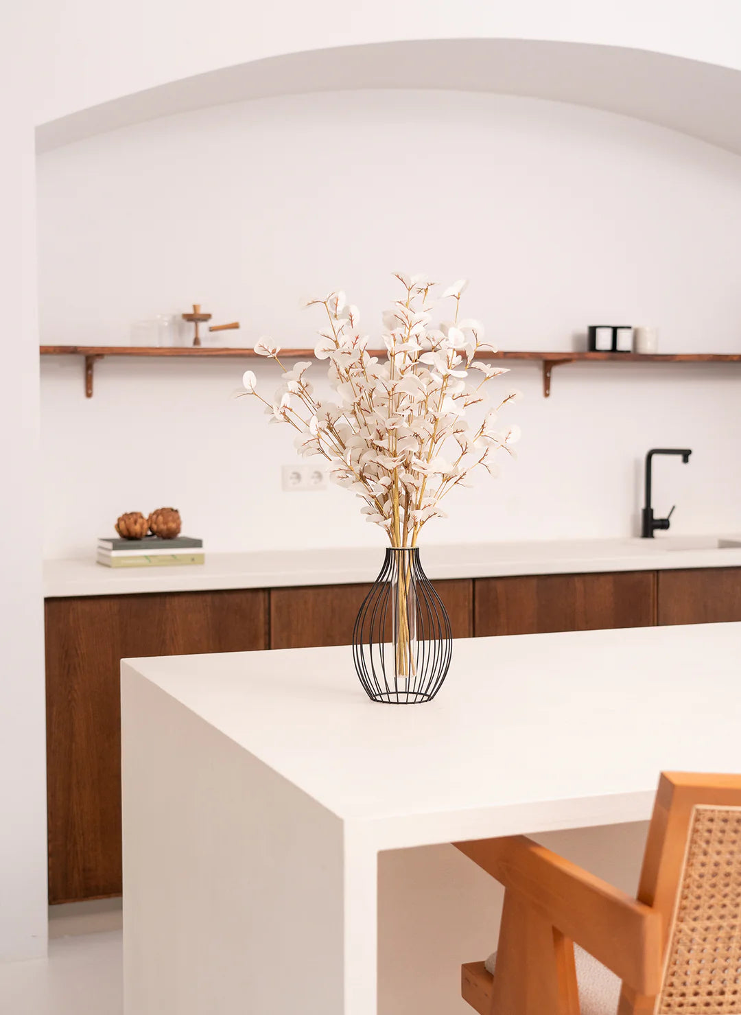 Faux Eucalyptus - White (5 Stems)