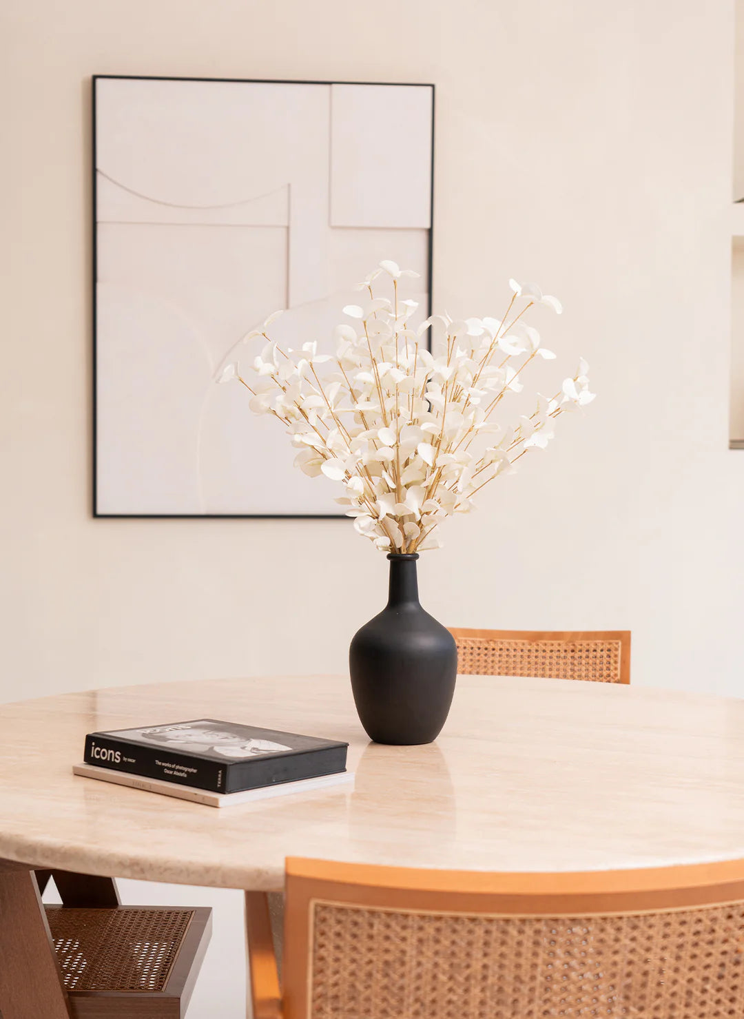 Faux Eucalyptus - Ivory (5 Stems)