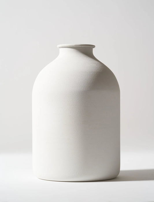 Hera Iron Vase - Matt White